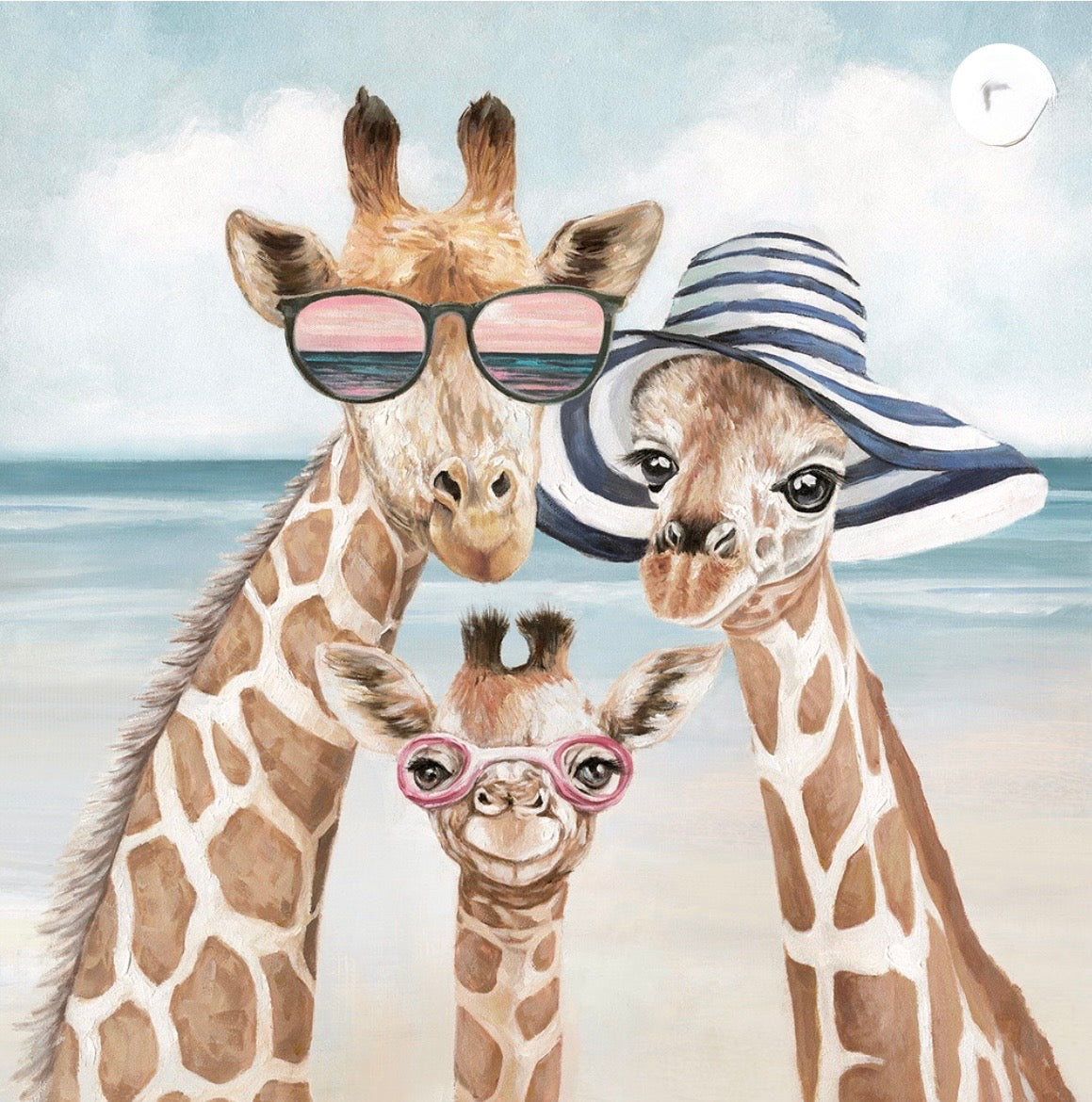 Giraffe Family Canvas